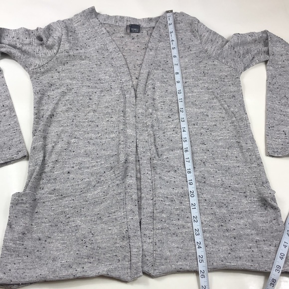 Sparkle & Fade Gray Black Speckled 2 Pocket Cardigan Size Large - Picture 8 of 10